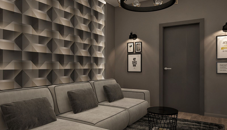 Однокомнатная квартира для молодого человека 48кв.м. от  @_iren_pochtovaya